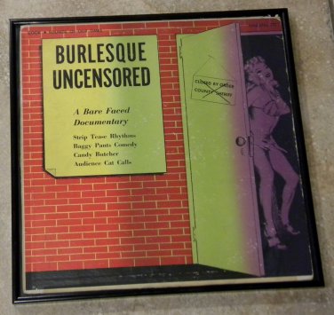 Burlesque Uncensored - Framed Vintage Record Album Cover â�� 0157