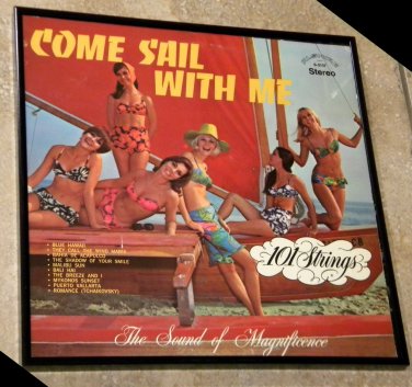 Come Sail With Me - Framed Vintage Record Album Cover â�� 0158