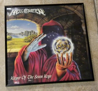 Keeper of the Seven Keys Part 1 â�� Helloween - Framed Vintage Record Album Cover - 0165