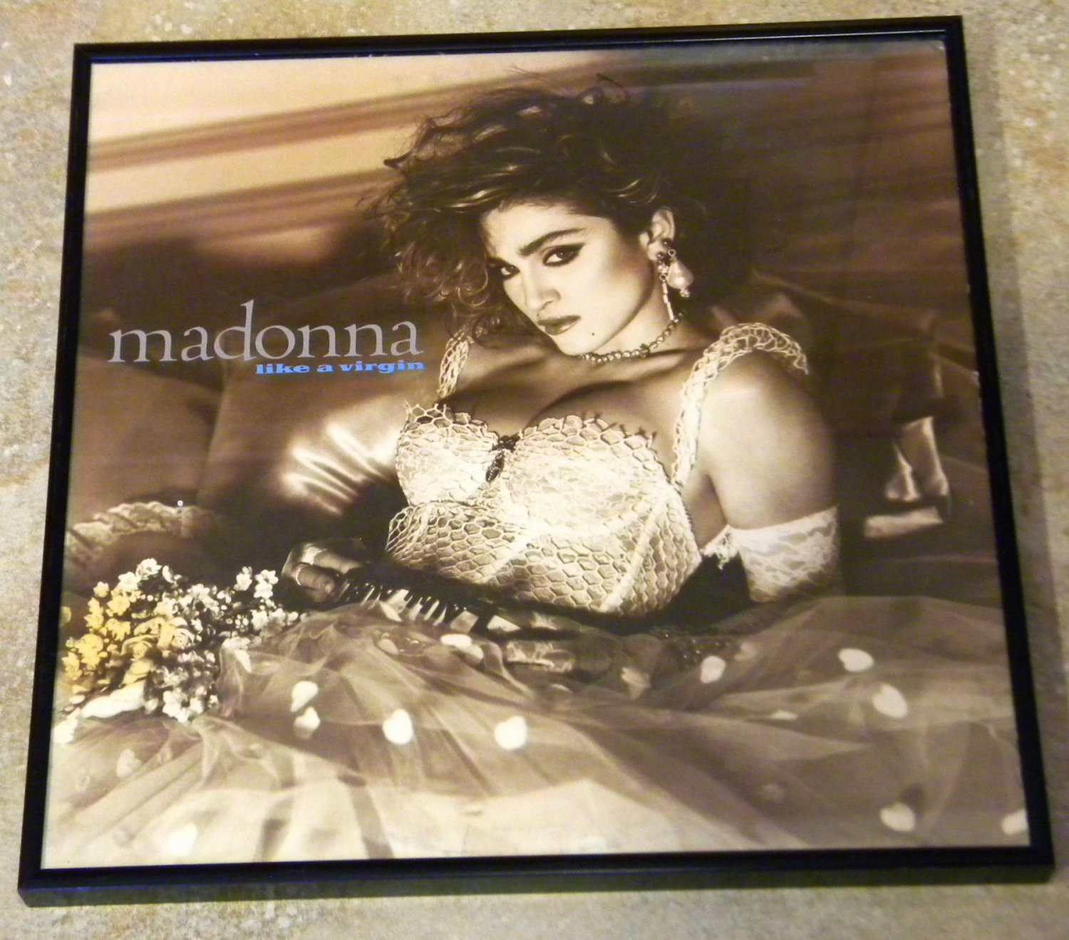 Like A Virgin Madonna Framed Vintage Record Album Cover 0172