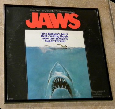 Jaws - Original Soundtrack - Framed Vintage Record Album Cover â�� 0173