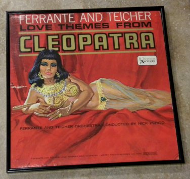 Love Themes From Cleopatra - Ferrante & Teicher - Framed Vintage Record Album Cover â�� 0179