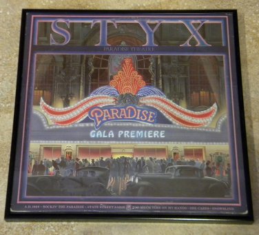 Paradise Theater - Styx - Framed Vintage Record Album Cover â�� 0185