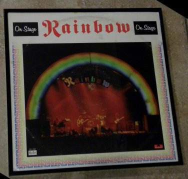 On Stage - Rainbow - Framed Vintage Record Album Cover â�� 0190