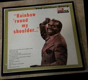 The Jolson Story - Rainbow Round My Shoulder - Framed Vintage Record Album Cover â�� 0196