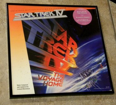 Star Trek IV - Original Motion Picture Soundtrack - Framed Vintage Record Album Cover â�� 0199