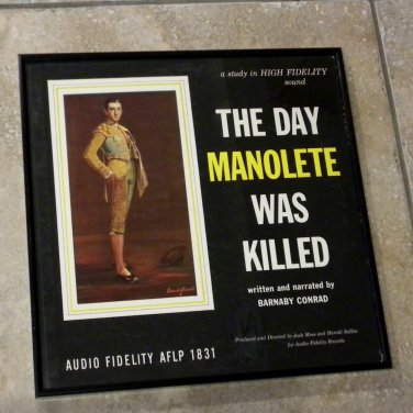 The Day Manolete Was Killed - Framed Vintage Record Album Cover â 0205