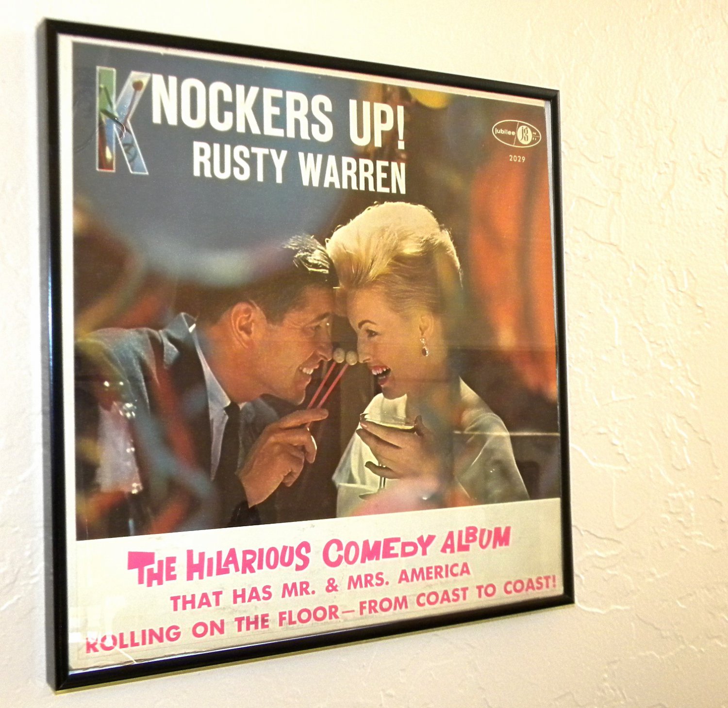 Knockers Up Rusty Warren Framed Vintage Record Album Cover 0216