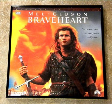 Braveheart - Mel Gibson - Framed Vintage Laser Disc Cover