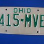 Vintage License Plate - Ohio  415 MVE