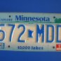 Vintage License Plate – Minnesota 572 MDD