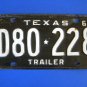 Vintage License Plate – Texas  D80228
