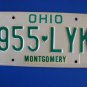 Vintage License Plate - Ohio 955 LYK