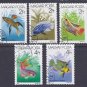 Stamps - Hungary 1987  - Tropical Fish Stamp Set (5)