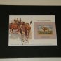 Matted Print and Stamp - The Common Eland - World Wildlife Fund