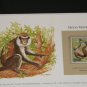 Matted Print and Stamp - Mona Monkey - World Wildlife Fund