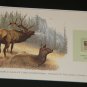 Matted Print and Stamp - Elk - World Wildlife Fund
