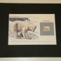 Matted Print and Stamp - Polar Bear - World Wildlife Fund