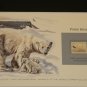 Matted Print and Stamp - Polar Bear - World Wildlife Fund