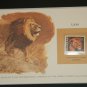 Matted Print and Stamp - Lion - World Wildlife Fund