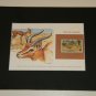 Matted Print and Stamp - Dorcas Gazelle - World Wildlife Fund