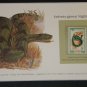 Matted Print and Stamp - Velvety- Green Night Adder - World Wildlife Fund