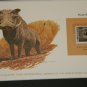 Matted Print and Stamp - Warthog - World Wildlife Fund