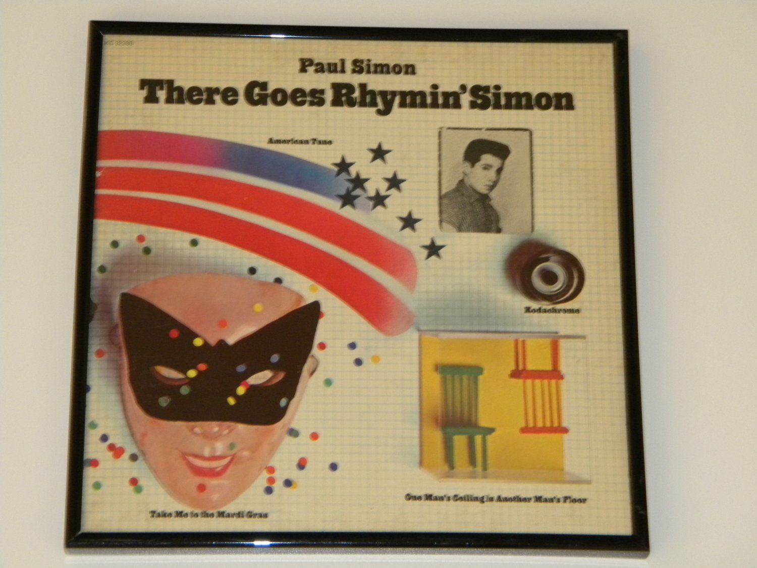 Paul Simon - There Goes Rhymin' Simon - Framed Vintage Record Album Cover &acirc;�� 0243