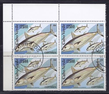 Cape Verde 1980 Block of Four - Skipjack Tuna