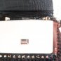 Black small leather bag (white with black with studs)