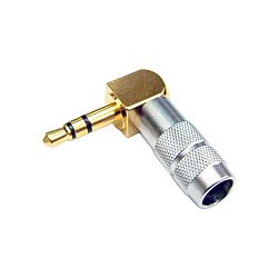 Oyaide P-3.5 GL 3.5mm Stereo Mini Plug 90 degree Angled Jack Plug