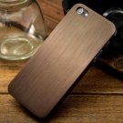 Metal Slim Case for iPhone 5 Titanium Skin Cover-Brown