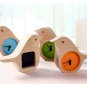 Early Bird Beech Mini Clock Wooden Shell Green Life Time Gadget