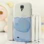 "Blue Whale" Coloured Drawing Case for Samsung S4 I9500 IV Protective Shell Cover