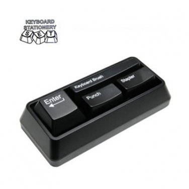 Keyboard Stationery Set Office Gadget Gift Black