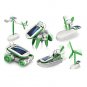 6-in-1 Solar Powered Robot DIY Educational Toy (Green)