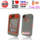 Silicon case for Iphone 4 and Iphone 4S -Grey