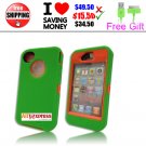 Silicon case for Iphone 4 and Iphone 4S -Green