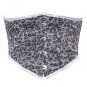 Grey & Silver Shining Fabric Steel Boning Underbust Fashion Corset Waist Cincher