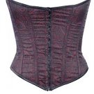 Brown Jacquard Fabric Steel Boning Underbust Fashion Corset Waist Cincher