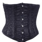 Black Net Fabric Steel Boning Underbust Fashion Corset Waist Cincher