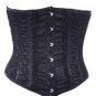 Black Net Fabric Steel Boning Underbust Fashion Corset Waist Cincher