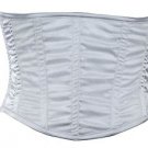 Silver Shimmering Fabric Steel Boning Underbust Fashion Corset Waist Cincher
