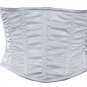 Silver Shimmering Fabric Steel Boning Underbust Fashion Corset Waist Cincher