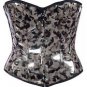 Green Military Print Fabric Steel Boning Overbust Fashion Corset Bustier