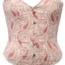 Paisley Crochet Steel Boning Overbust Fashion Corset Waist Cincher Bustier