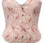 Paisley Crochet Steel Boning Overbust Fashion Corset Waist Cincher Bustier