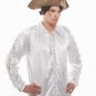 Gothic Frilly Ruffled Pirate Costume Shirt - C1307 [White]