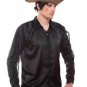 Gothic Frilly Ruffled Pirate Costume Shirt - C1306 [Black]