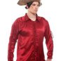 Gothic Frilly Ruffled Pirate Costume Shirt - C1306 [Wine]